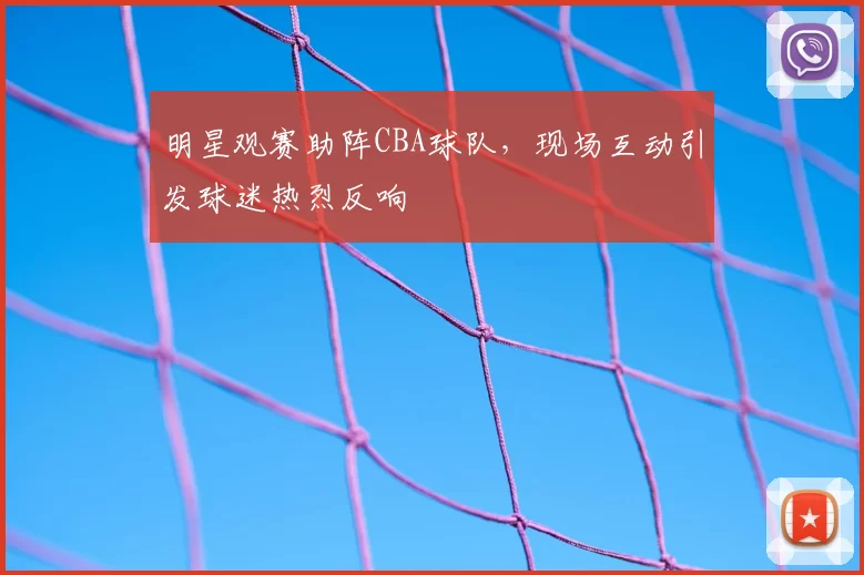 明星观赛助阵CBA球队，现场互动引发球迷热烈反响